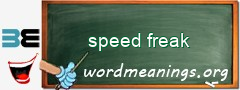 WordMeaning blackboard for speed freak